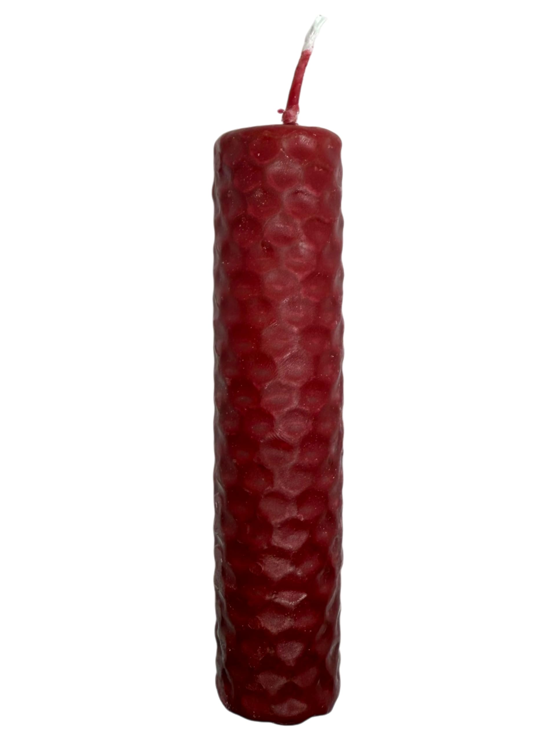 Bougie En Cire D’abeille Rouge – 10 X 2,5 Cm – énergie Passion, Protection, Courage – Parfaite Pour Rituels Et Méditation - 11