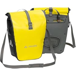 Alforjas Abus VAUDE Aqua Back – Juego de 2 bolsas para bici adaptables a la carga e impermeables