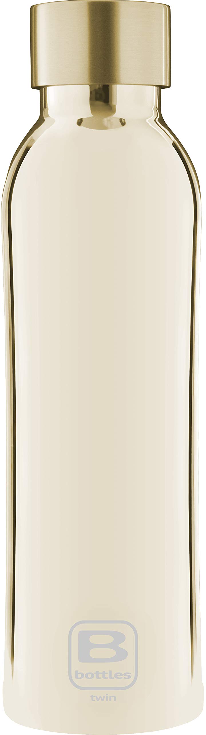BUGATTI B BOTTLES TWIN Botella térmica 500 ML Yellow mantiene los líquidos calientes por 12 H fríos por 24 H y hielo por 36 H Botella ecológica y reutilizable de acero inoxidable 18/10