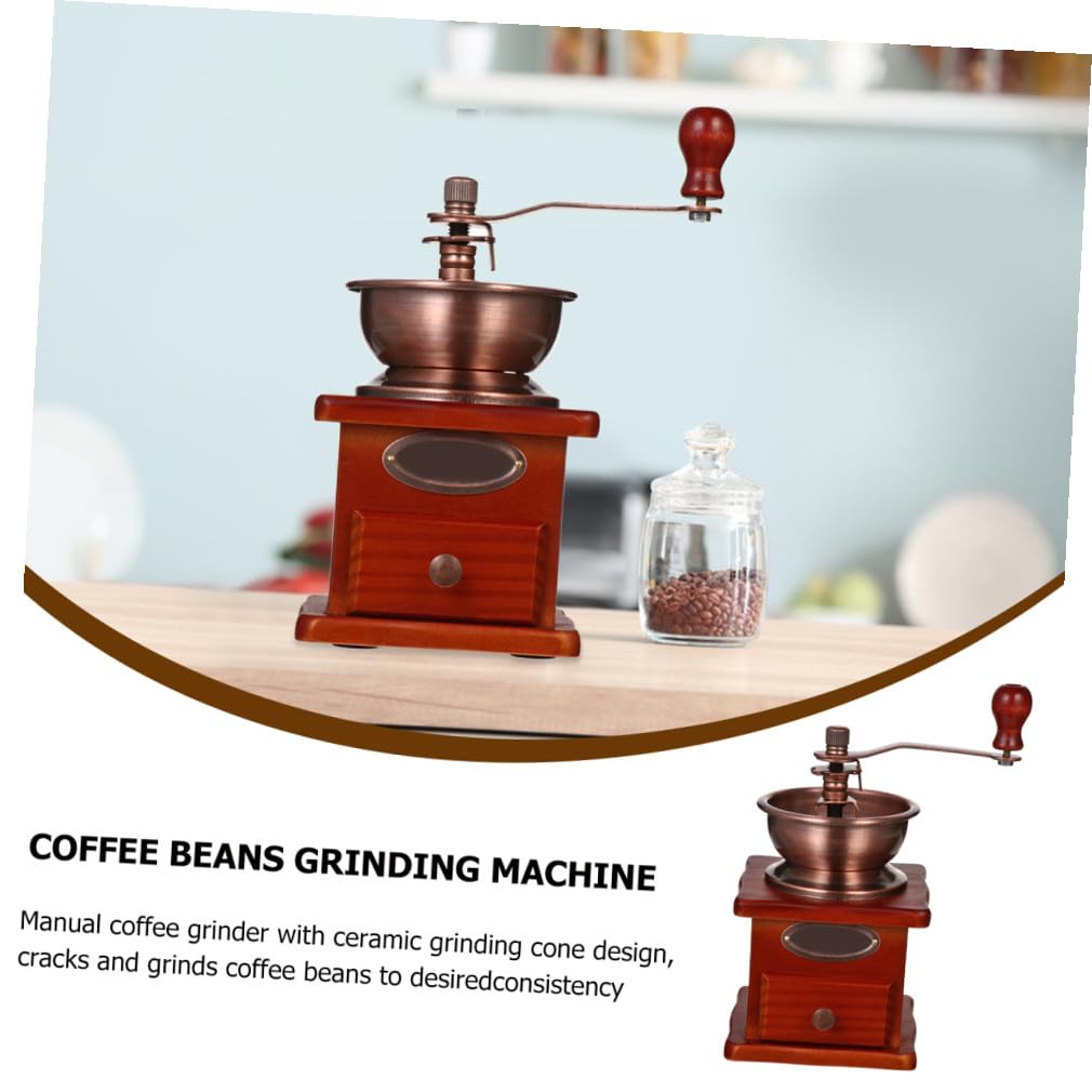HOMSFOU Molinillo de Café Manual Portátil de Cerámica, Molinillo de Frijoles Ajustable para Uso Doméstico y Viajes, Compacto y Fácil de Limpiar, 1 Unidad para Molienda Precisa