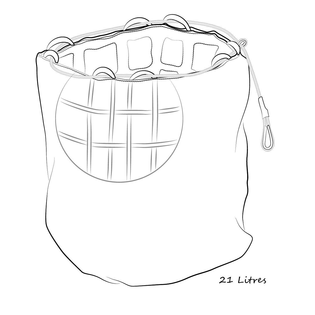 Sac Sécurisé pour Casque de Moto - Antivol - Anti Effraction - Tissu Technique Ultra Résistant - Compact - Pliable - Étanche - Capacité de 21 litres - Safety Bag - Garantie 3 Ans - Noir