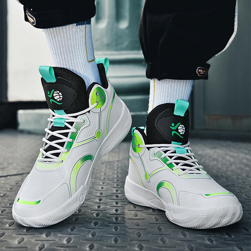 Hixingo Scarpe da Basket Uomo Scarpe da Ginnastica Scarpe da Corsa Sportive, Donna Traspirante Antiscivolo Sport Scarpe da Ragazzo, Unisex Adulto Scarpe Sportive per Basket Tennis