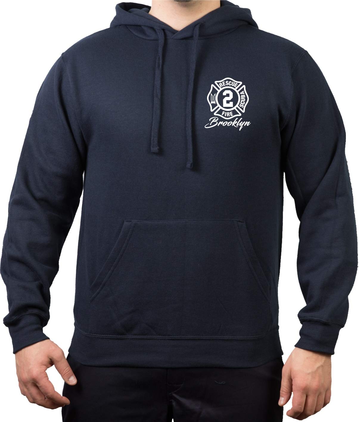 Sweat à capuche bleu marine, New York City Fire Res 2 CUE, Brooklyn