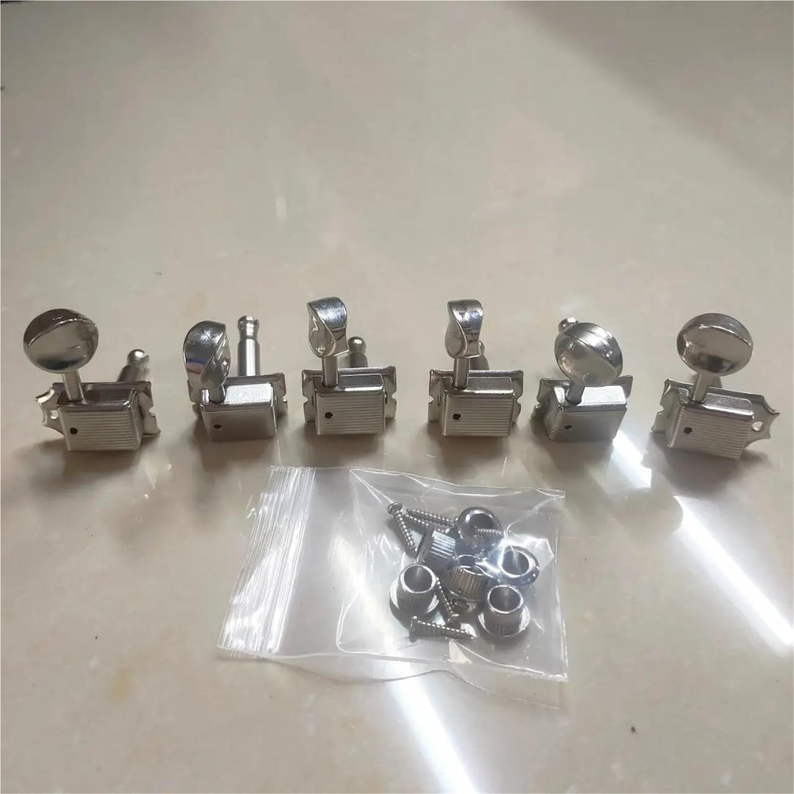 Juego De Jarra Afinación Guitarra Eléctrica Vintage (6R) Accesorios Alpaca Clavijas Guitarra