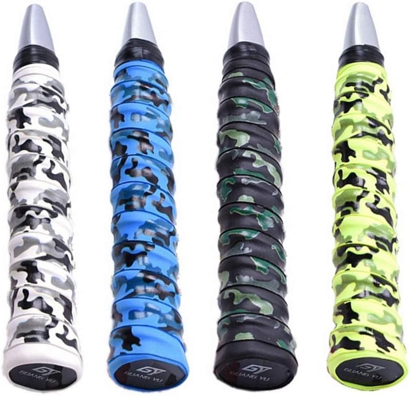Muleltaer New Racket Grip Tennis Racket Grip Tape (4 Grips) Anti Slip Perforated