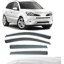 Window Deflectors for Renault Koleos 2006-2023,Premium Smoked Tint Rain Guards Tape-On Side Rain Guards Weatherproof Window Visors,MK1-HY 2006-2016
