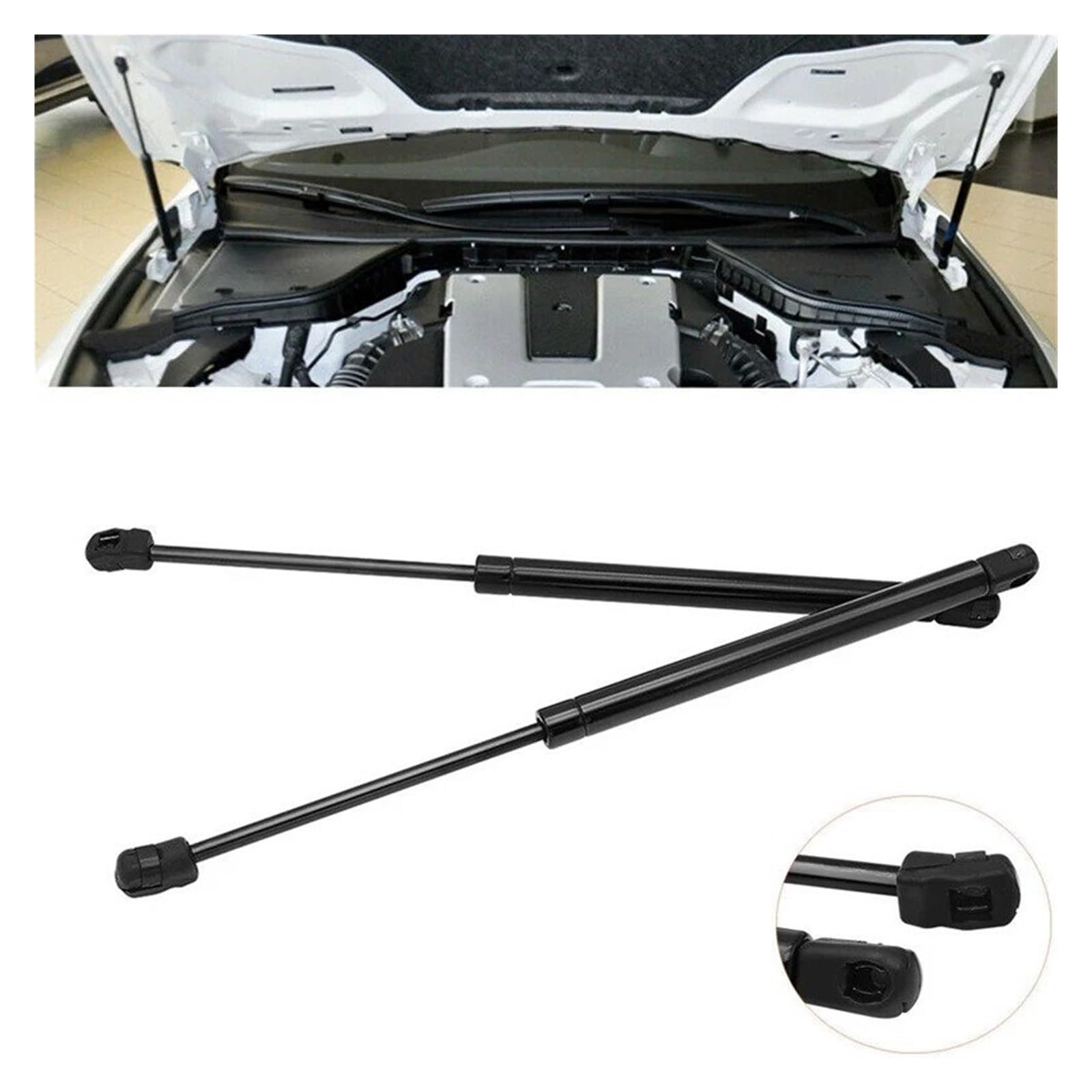 2x Vérins Hydrauliques De Capot Pour Infiniti Q50 (sans Spoiler) 2014-2019 - Numéro OE 654704GA0A, 40 Cm - 13