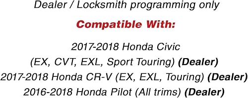 Miniatura 4 de KeylessOption Llavero inteligente del coche del comienzo remoto de la entrada sin llave para Honda CR-V Pilot KR5V2X