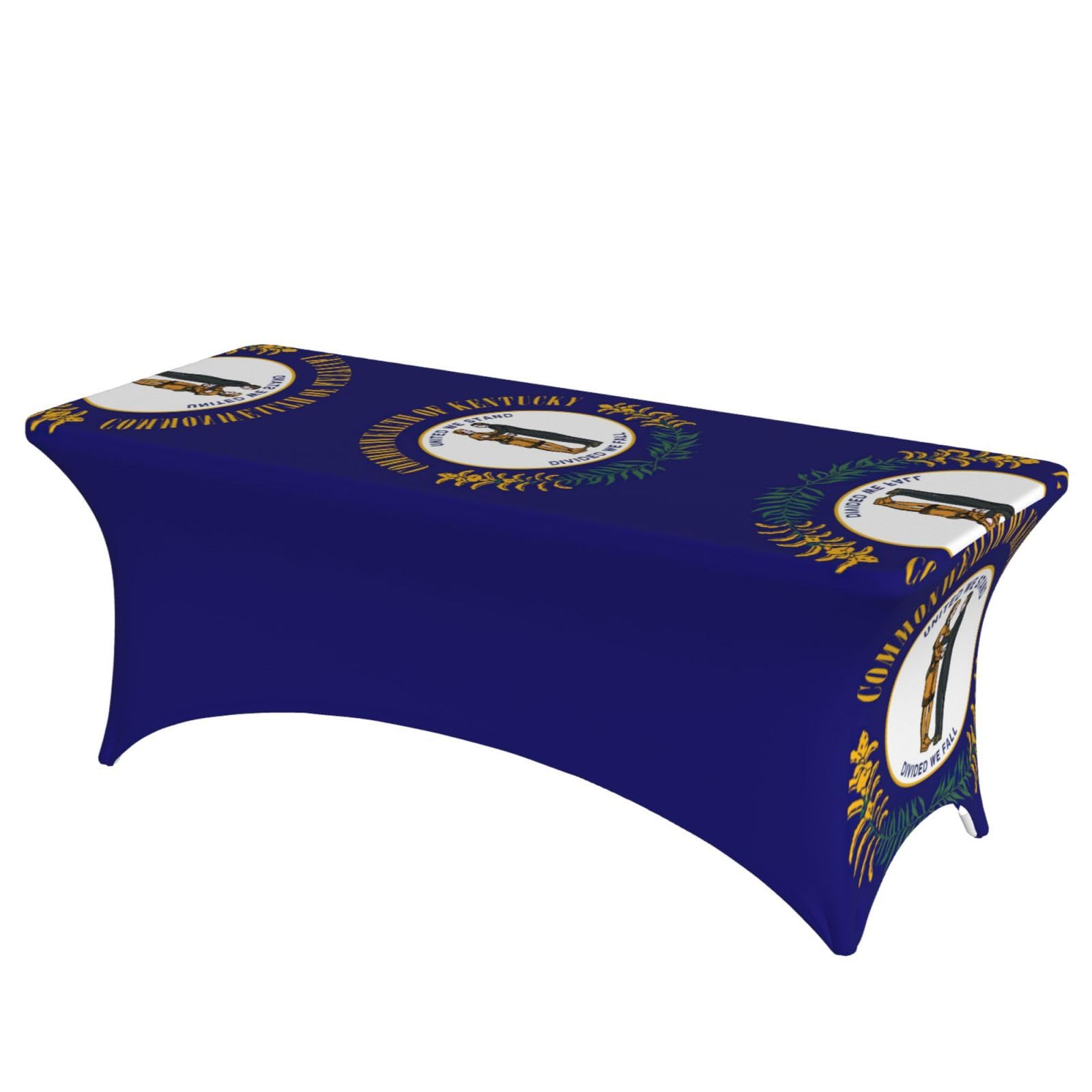 Housse de table rectangulaire élasthanne Kentucky sans pli pour buffet de fête