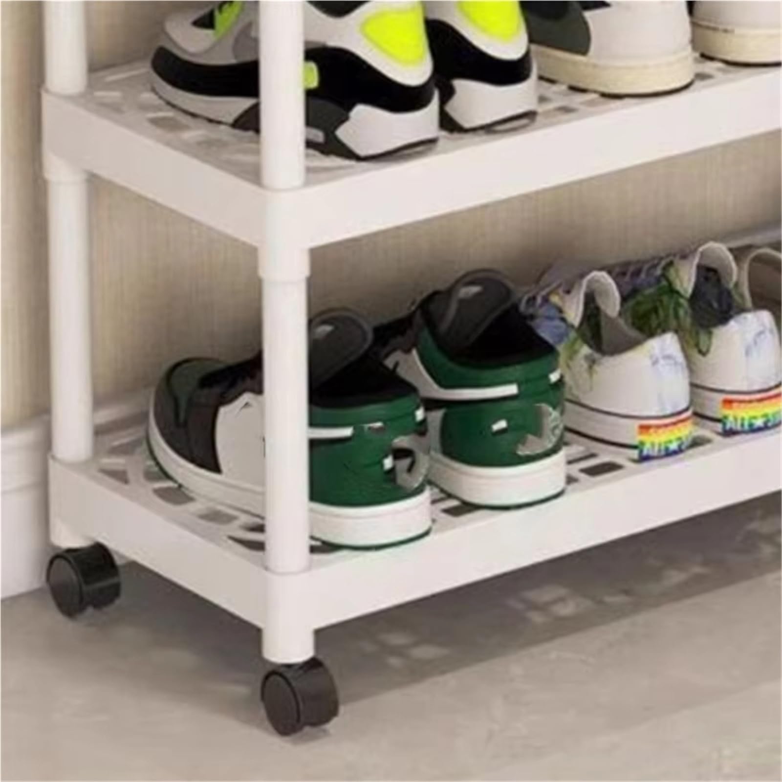 Multi-Layer Wall Mounted Shoe Rack Entrance Foyer Cabinet