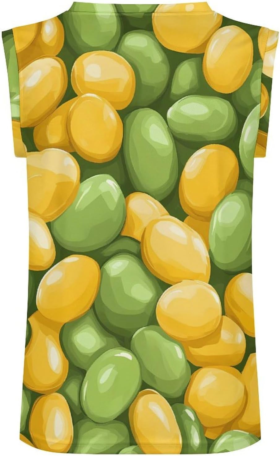 Soybeans Pattern Men's V-Neck Basketball Tank Top Sleeveless Workout Tank Shirts Gym Fitness Tees Vest