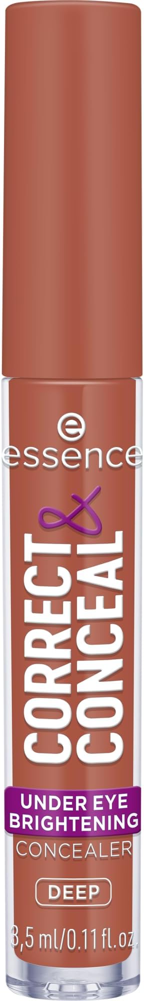 Correct & Conceal Under Eye Brightening Concealer | Easy Application, Lightweight, Buildable, Infused with Aloe Vera | Vegan & Cruelty Free (40 | Deep)