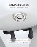 ibreo Shiatsu Neck and Back Massager with Heat, 10 Mins x 15 Cordless Uses, Adjustable Massage Head Distance, 4 Massage Modes & 3 Intensity Levels, Smart Memory, Shoulder Relax Gifts for Women, Men