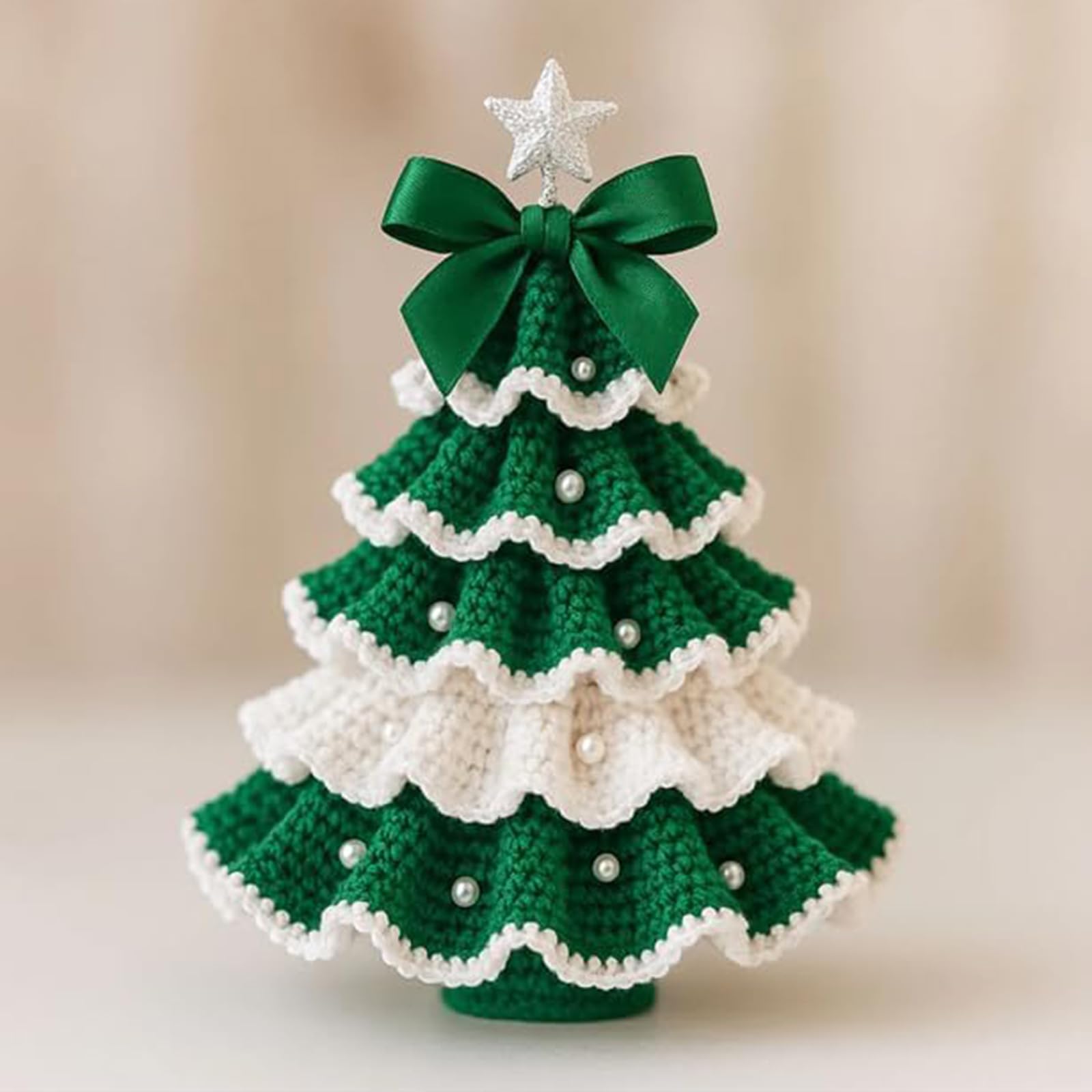 TOYMIS Albero Di Natale Positivo All'Uncinetto - Decorazione Natalizia Con Frasi Motivazionali, Regalo Kawaii