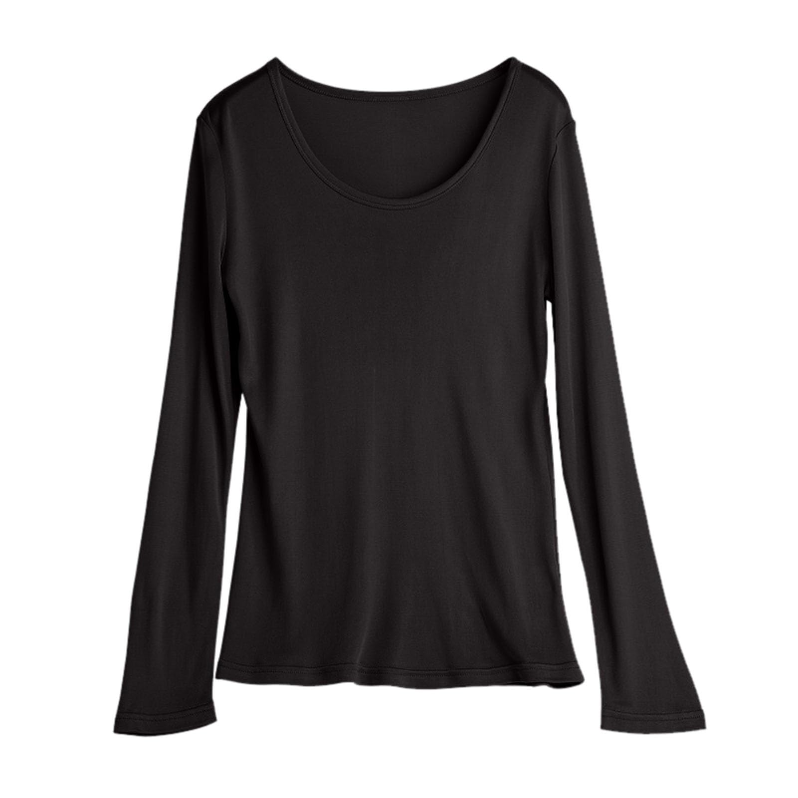 Blouse Femme Chic Et Élégant Pull tricoté Double en Soie pour Femme, Grande, Chemise à Enfiler Top Noire Casual Tee Shirt Tunique Chemise Élégante Shirts Blouses