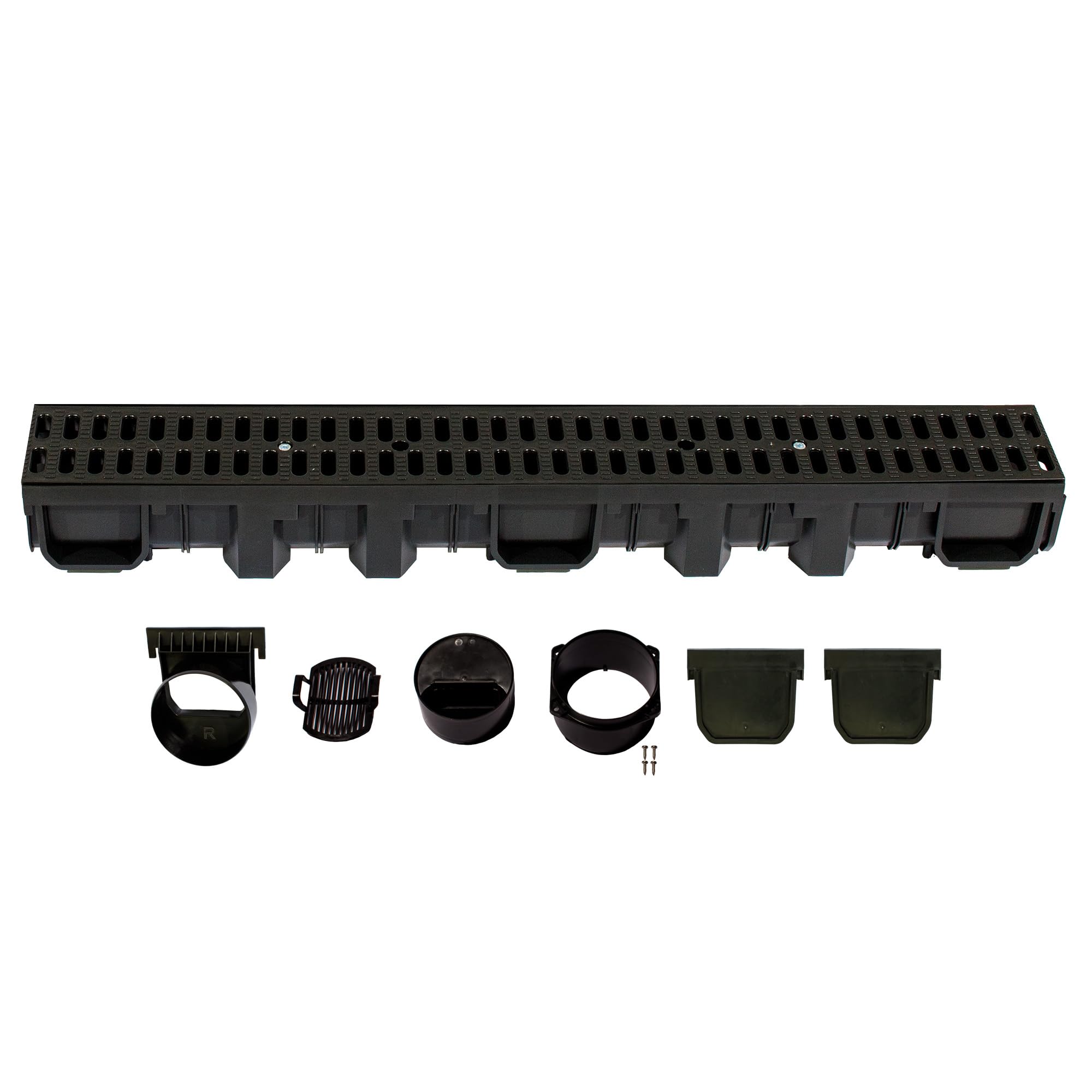 ScarMaxx - Entwässerungsrinne Set - Bodenrinne - Stegrost Classic Schwarz - Bild 11 von 91