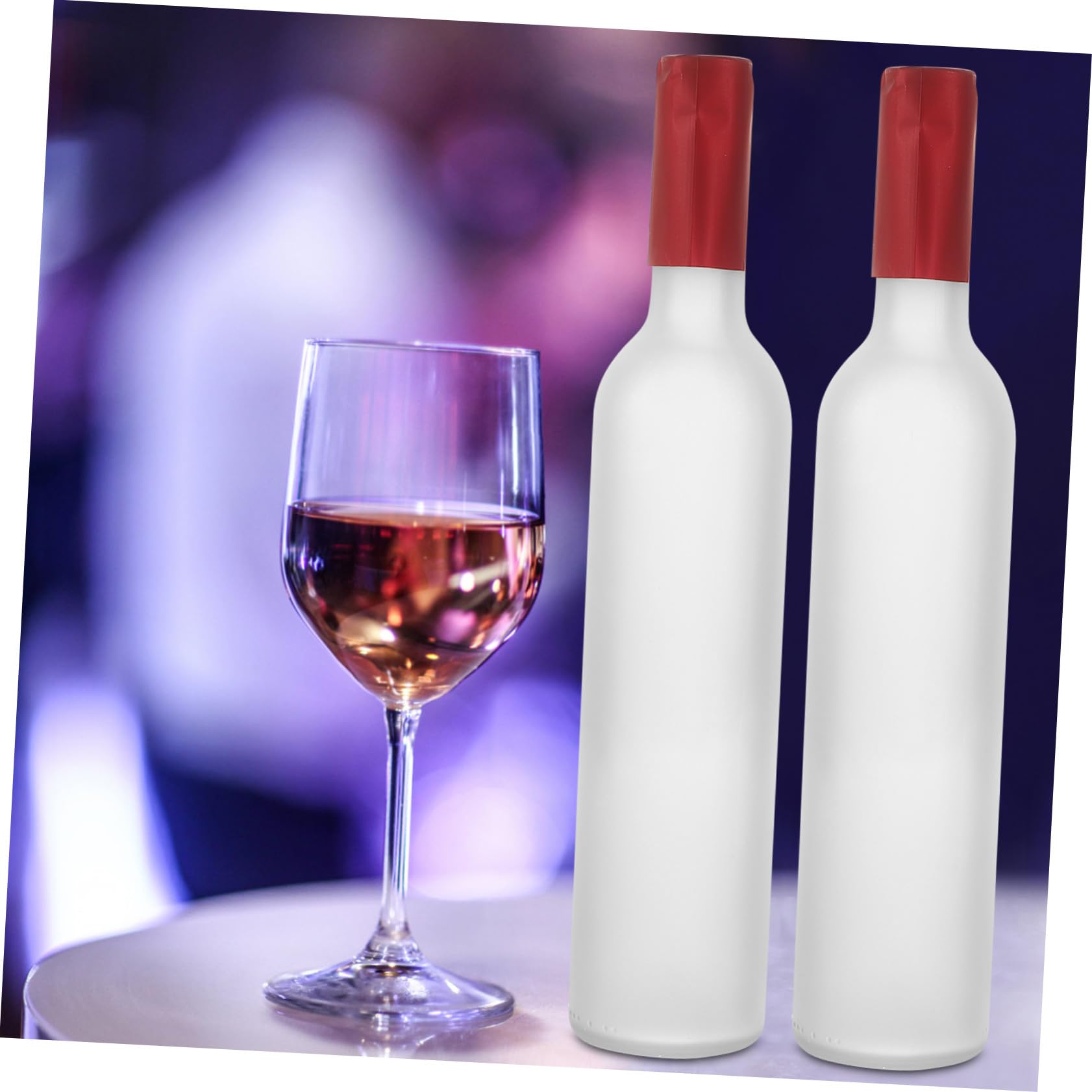 VALICLUD 2stücke Farbige Glas Weinflaschen Leer Multifunktionale Weinflaschen aus Glas für Dekoration und Aufbewahrung von Wein Saft und Blumen