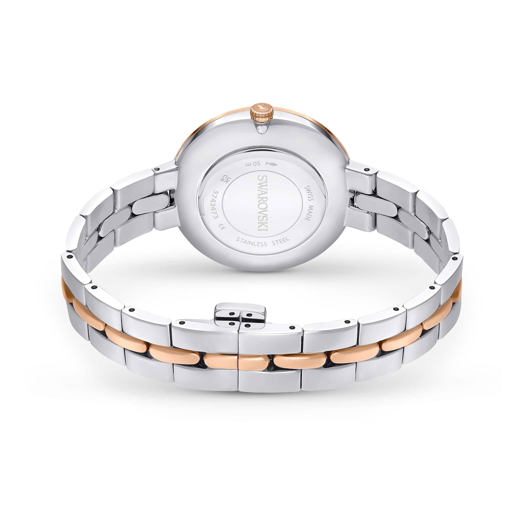 Swarovski Cosmopolitan Collezione Orologio, Swiss Made, Bracciale in metallo, Tono argentato