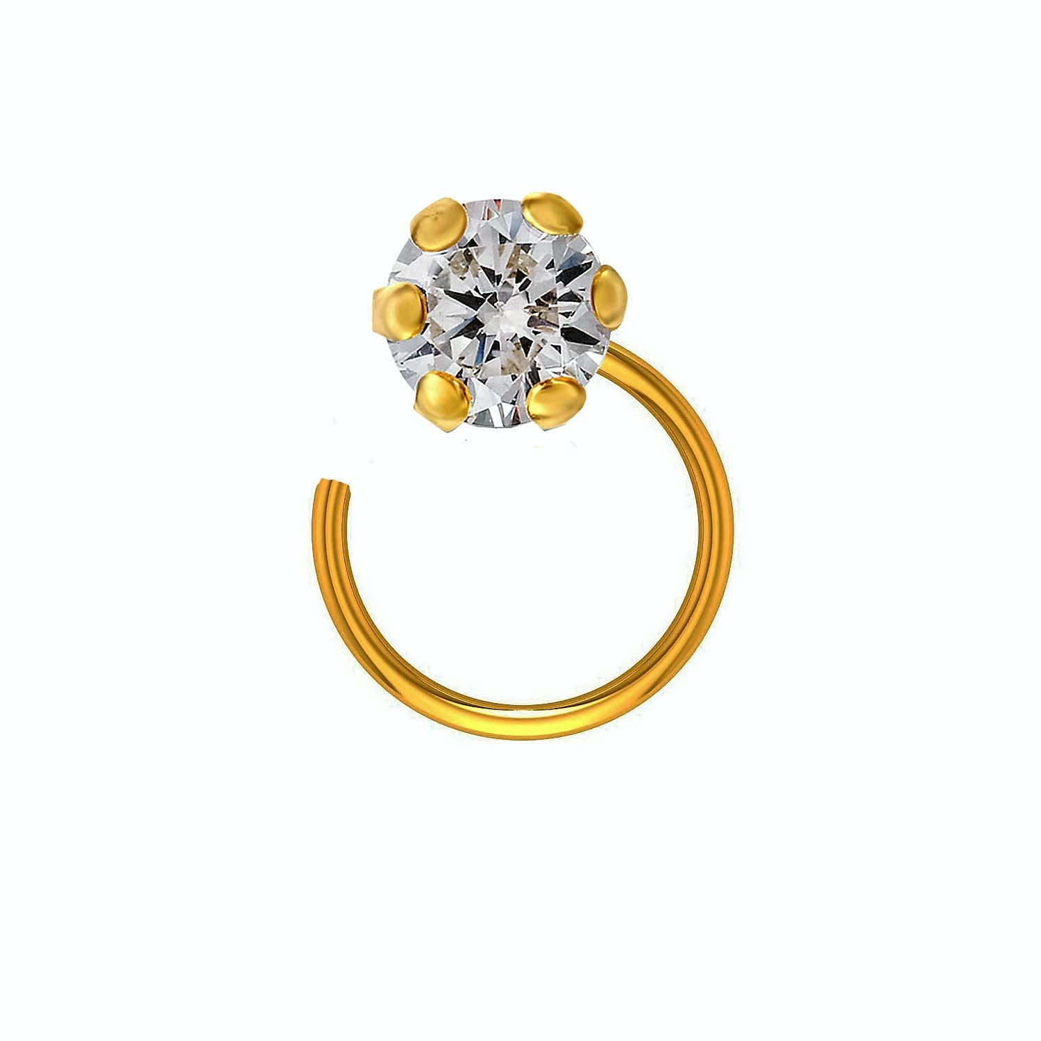 See full amazon price history chart for Premokshi Pure Yellow Gold 14K(585) Single Diamond Nose pin For Women and Girl (4.50mm Diameter) Premokshi Pure Yellow Gold 14K(585) Single Diamond Nose pin For Women and Girl (4.50mm Diameter) (B08N6ZS7FT) Amazon Price History, Amazon Price Tracker