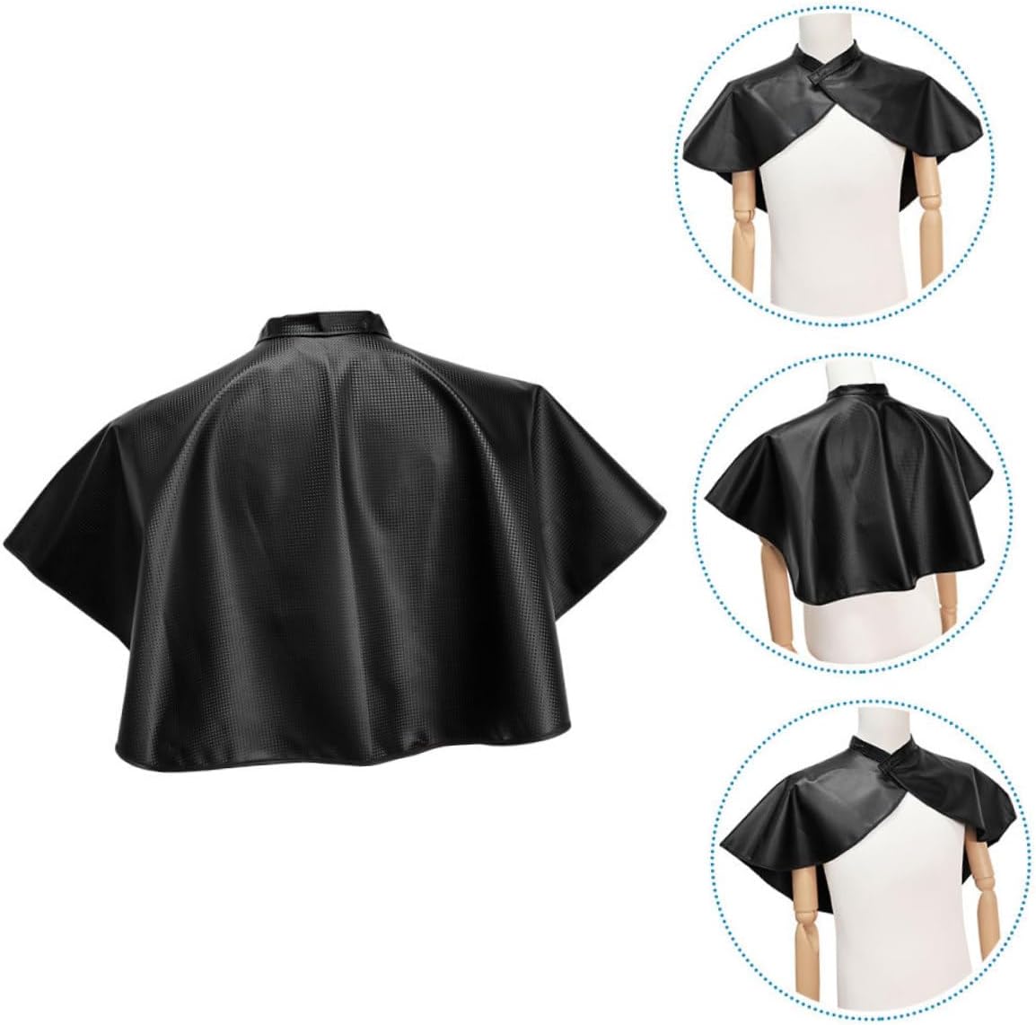 Housoutil Hair Salon Capes for Clients 2pcs Black Salon Aprons with Oil-proof and Heat-resistant Material Hairdresser Capes for Adults Suitable for Hair Dyeing and Styling