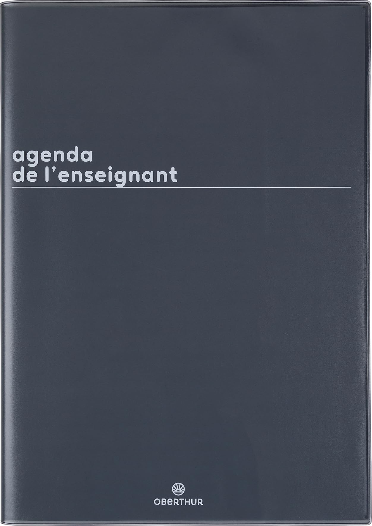 Agenda Semainier Enseignant 2026-2027 Couverture Boréal Noir 21,5 x 30 cm