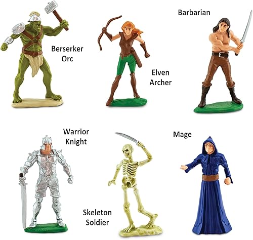 Miniatura 3 de Safari Ltd. Heroes and Monsters Designer TOOB - 6 mini figuras de fantasía - Juego de juguetes de fantasía para niños, niñas y niños a partir de 3