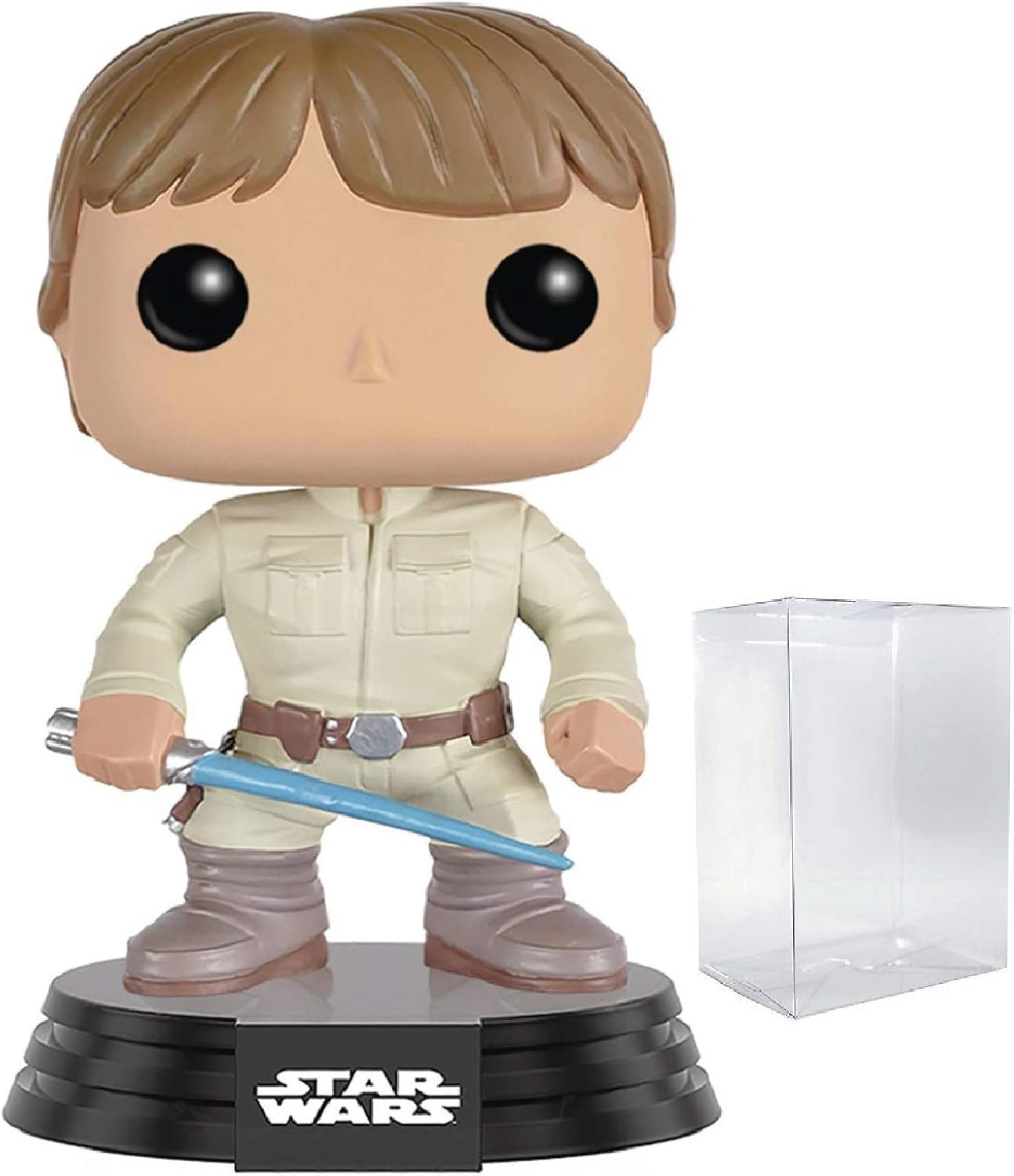 STAR WARS: Empire Strikes Back - Bespin Luke Skywalker with Lightsaber Funko Pop! Vinyl Figure (Bundled with Compatible Pop Box Protector Case), Multicolor, 3.75 Inches