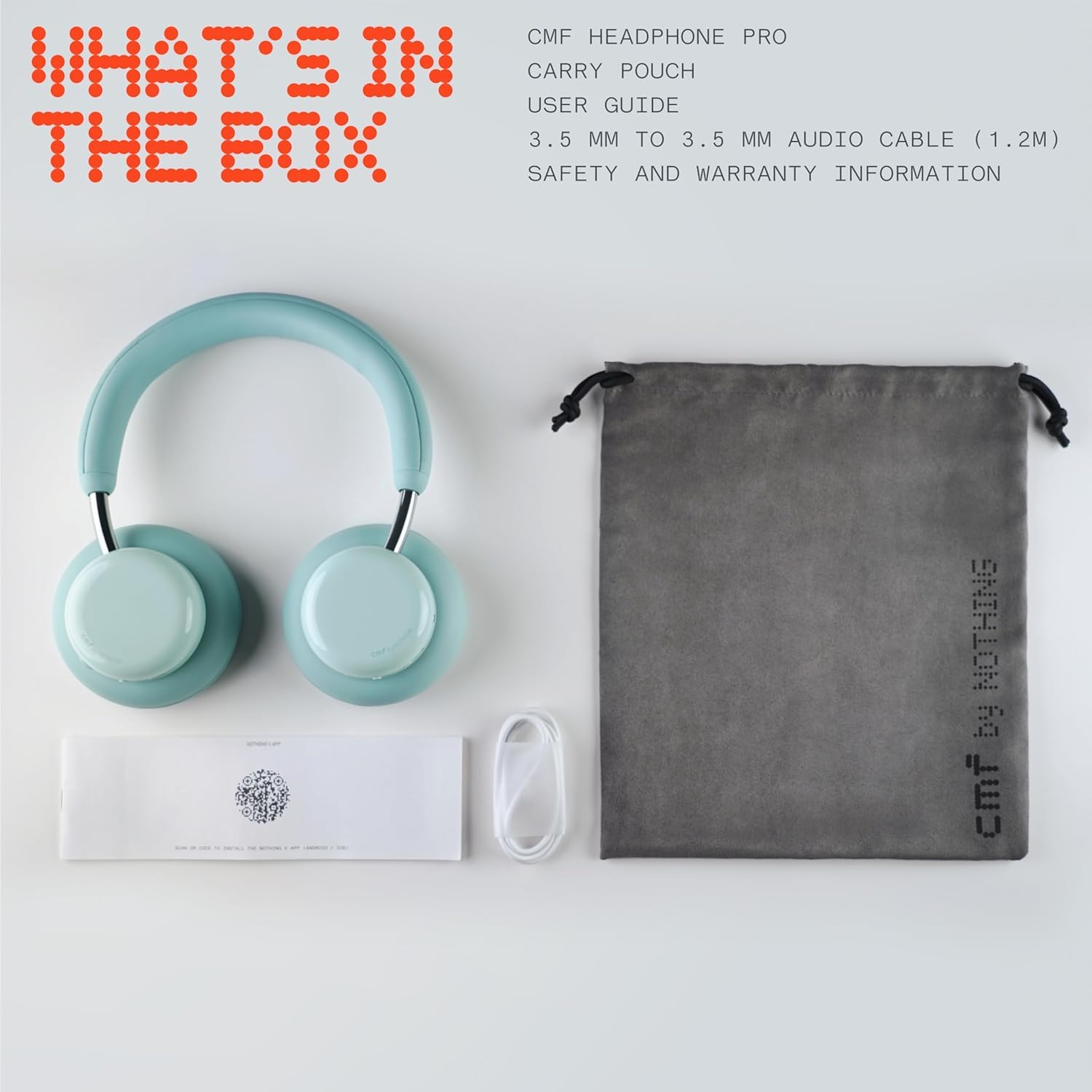 CMF Headphone Pro - Cuffie Bluetooth Over-Ear Wireless – Fino a 100h di Batteria, Hi-Res con LDAC, Audio Spaziale, con Cancellazione Attiva del Rumore – Grigio Scuro