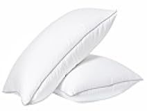 Bed Pillows King Size Set of 2 - Firm, Cozy & Soft Pillows for Adults- Pack of 2 – Luxury King Size Bed Pillow for Side, Back & Stomach Sleepers - White