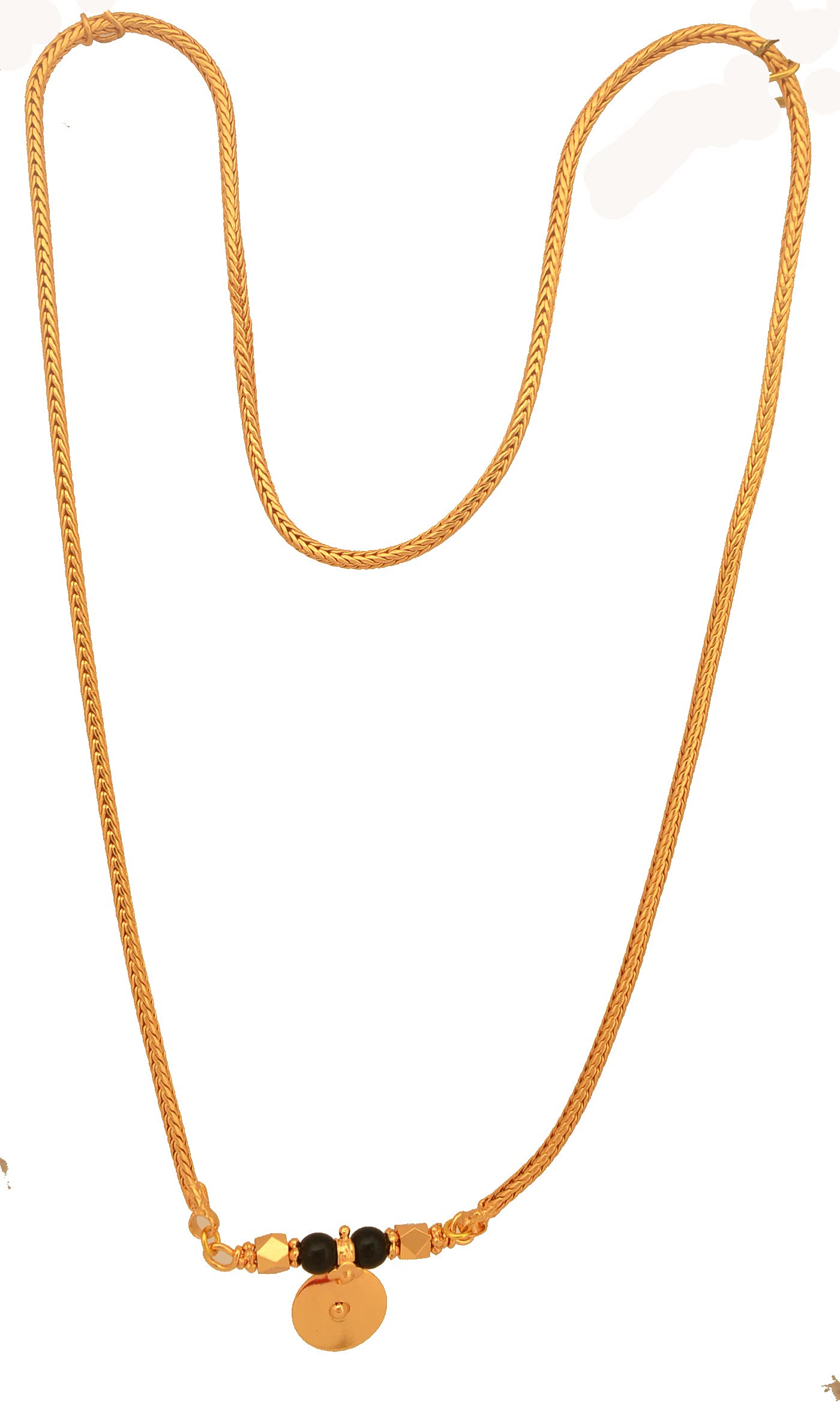 Radhas Creations Mangalsutra With Gope Chain 30" Length Tanmaniya One Gram Gold For Womens (B07BRBX2TR) Amazon Price History, Amazon Price Tracker
