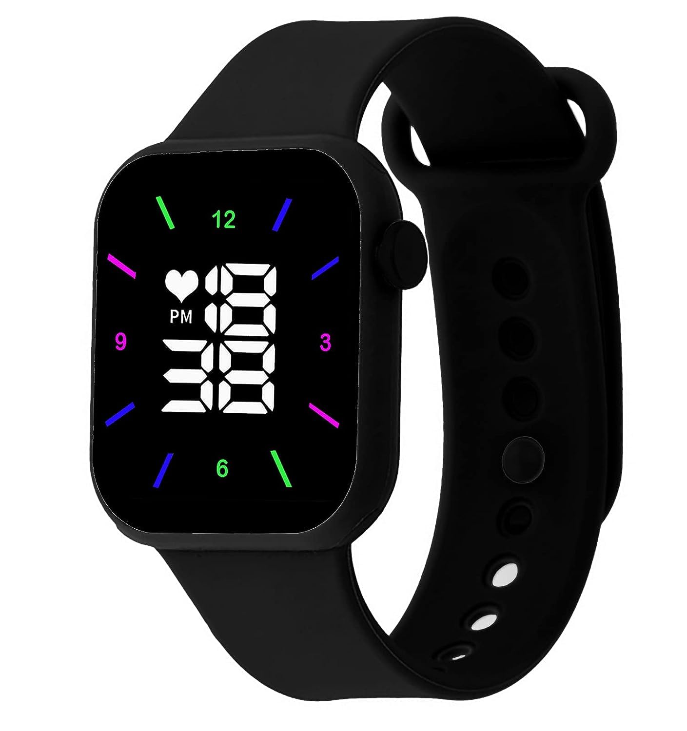 Square Big RGB LED Digital Watch for Boys Kids Watch for Girls (B0CHVW9FVM) Amazon Price History, Amazon Price Tracker