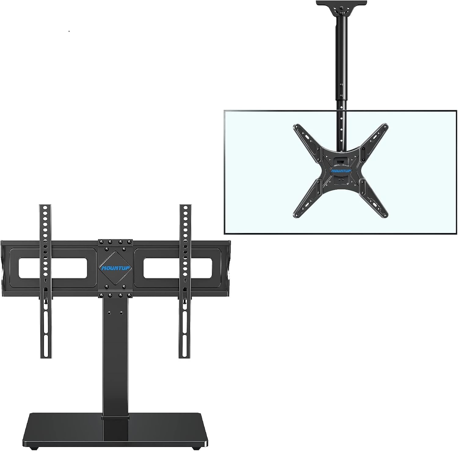 MOUNTUP Universal TV Stand MU0031 and Ceiling TV Mount