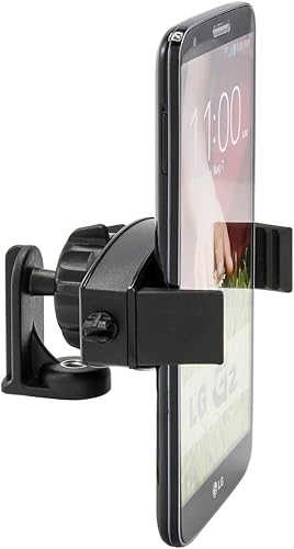 Miniatura 2 de ARKON Mounts Adaptador de trípode con soporte para teléfono para iPhone XS Max XS XR X 8 Galaxy S10 S9 Note 9 8