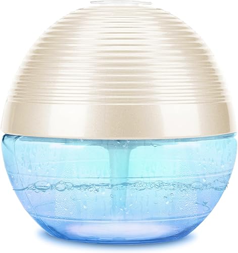 Purificador a base de agua, lavador de aire, revitalizador de aire y ambientador, más fresco con 6 luces coloridas para habitaciones (blanco)