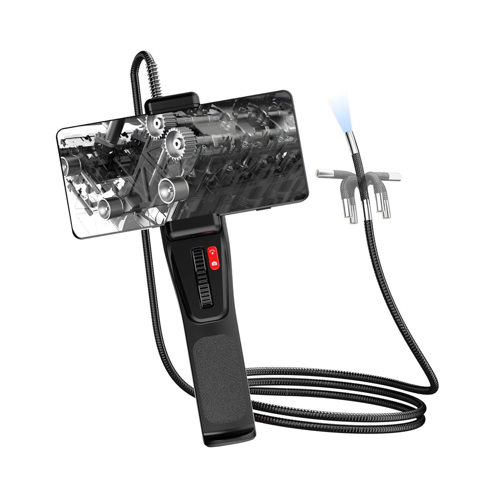 Flexible Borescope for Plumbing HVAC and Automotive Diagnostics 2M Snake Camera Maintenance Inspection Camera