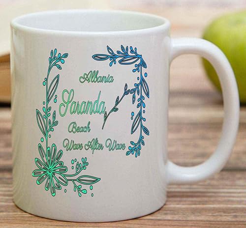 Miniatura 2 de Inspirational Gift Albania Beach Inspired Gift for Travelers, Father's Day Treat for Nature Lovers - Saranda Quote on Menwomengray 11 Oz White