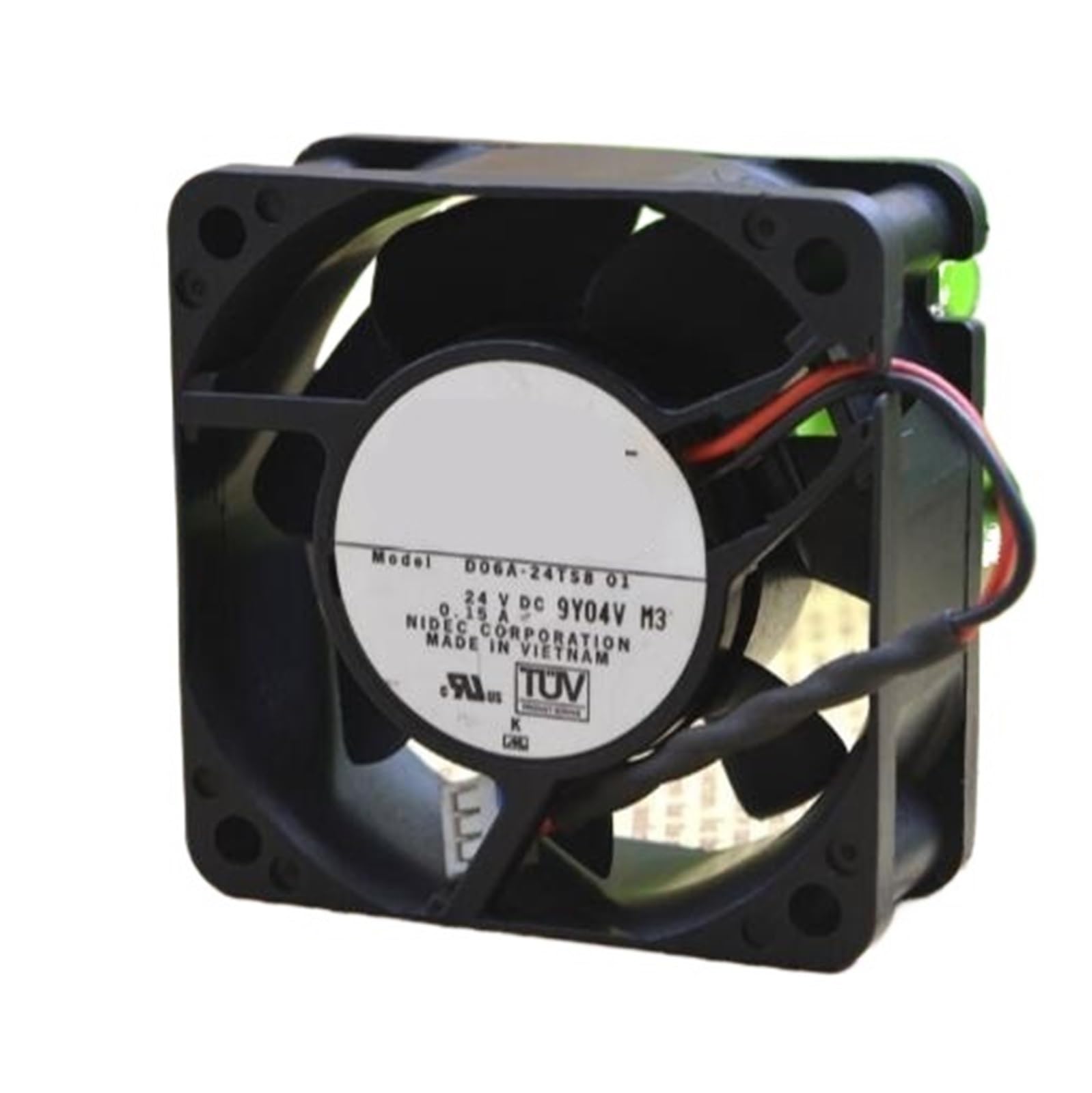 KWQNPHTRN D06A-24TS8 01 0.15A 60 * 60 * 25MM 24VDC 2 Wire Inverter Fan