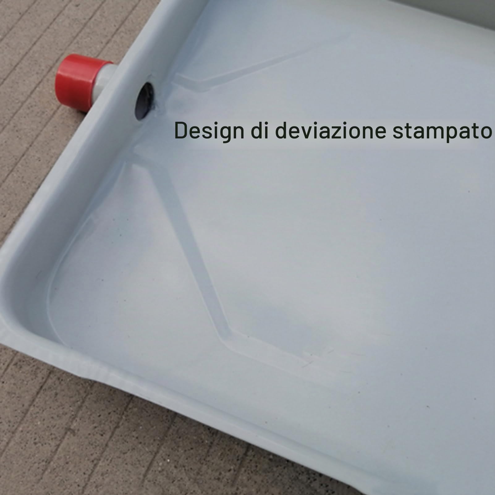 Vaschetta di scarico per condizionatori d'aria, vassoio raccogli condensa senza perdite, vassoio antigoccia in metallo zincato per unità HVAC e sistemi a pompa di calore, misura universale per unità