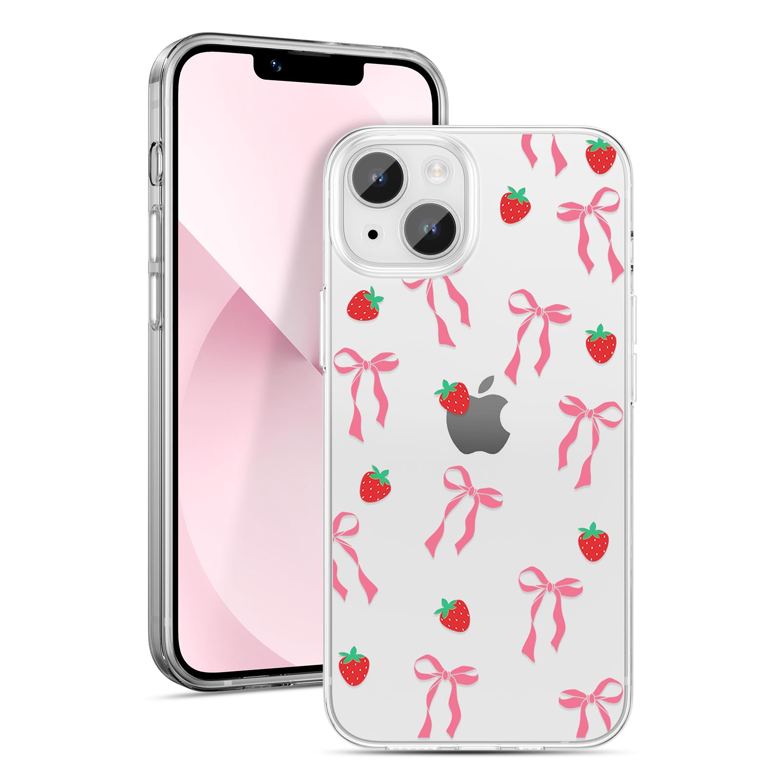 ZTOFERA Klare Hülle mit Schleife für iPhone 16 Series