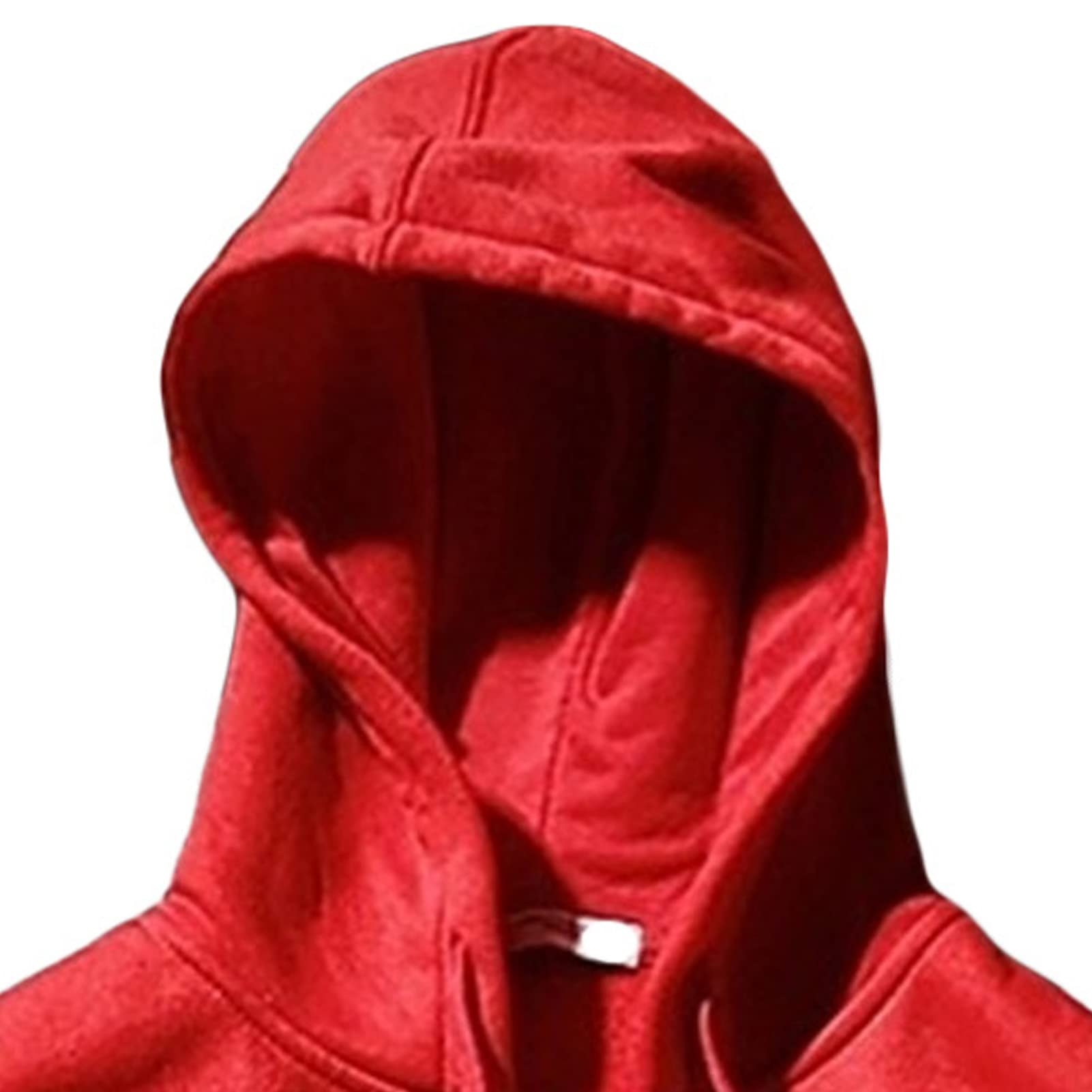 Maiyifu-GJ Men Zip Up Hoodie Tank Tops Fleece Lined Sleeveless Hooded Shirt Casual Lightweight Warm Zipper Hoodies Vests (Red,X-Large)