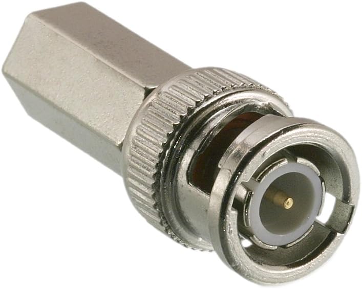 Triplett GEM BNC Twist On Connectors for RG59 PVC and RG6 TFE, Male, 50-Ohm, 10 Pack (302-4TP)
