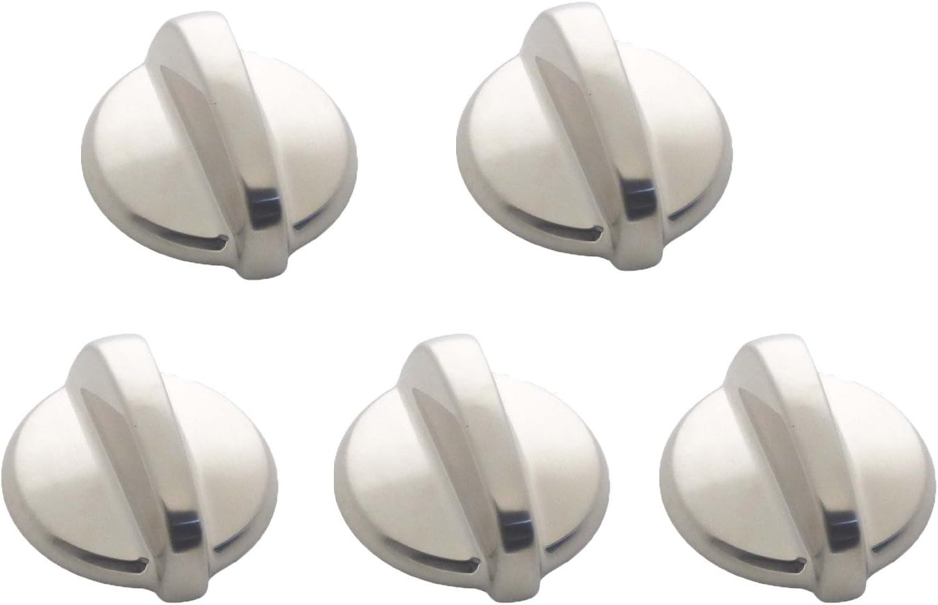 Siwdoy (Pack of 5) WB03T10284 Knob Compatible with General Electric GE Range/Stove/Oven Control Knob AP4346312 PS2321076