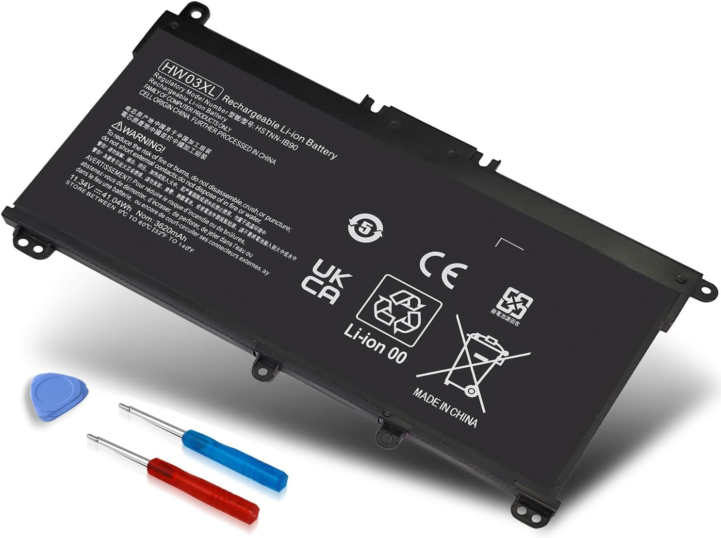 HW03XL L97300-005 Laptop Battery Replacement for HP Pavilion 15-EG 15-eg0xxx 15-eg0073cl 15-eg0070wm 15-EH 17-CN 17-cn0xxx 17-CP 17-cpo700dx Series L96887-421 l97300-005 HW03041xl-pl 41.04Wh