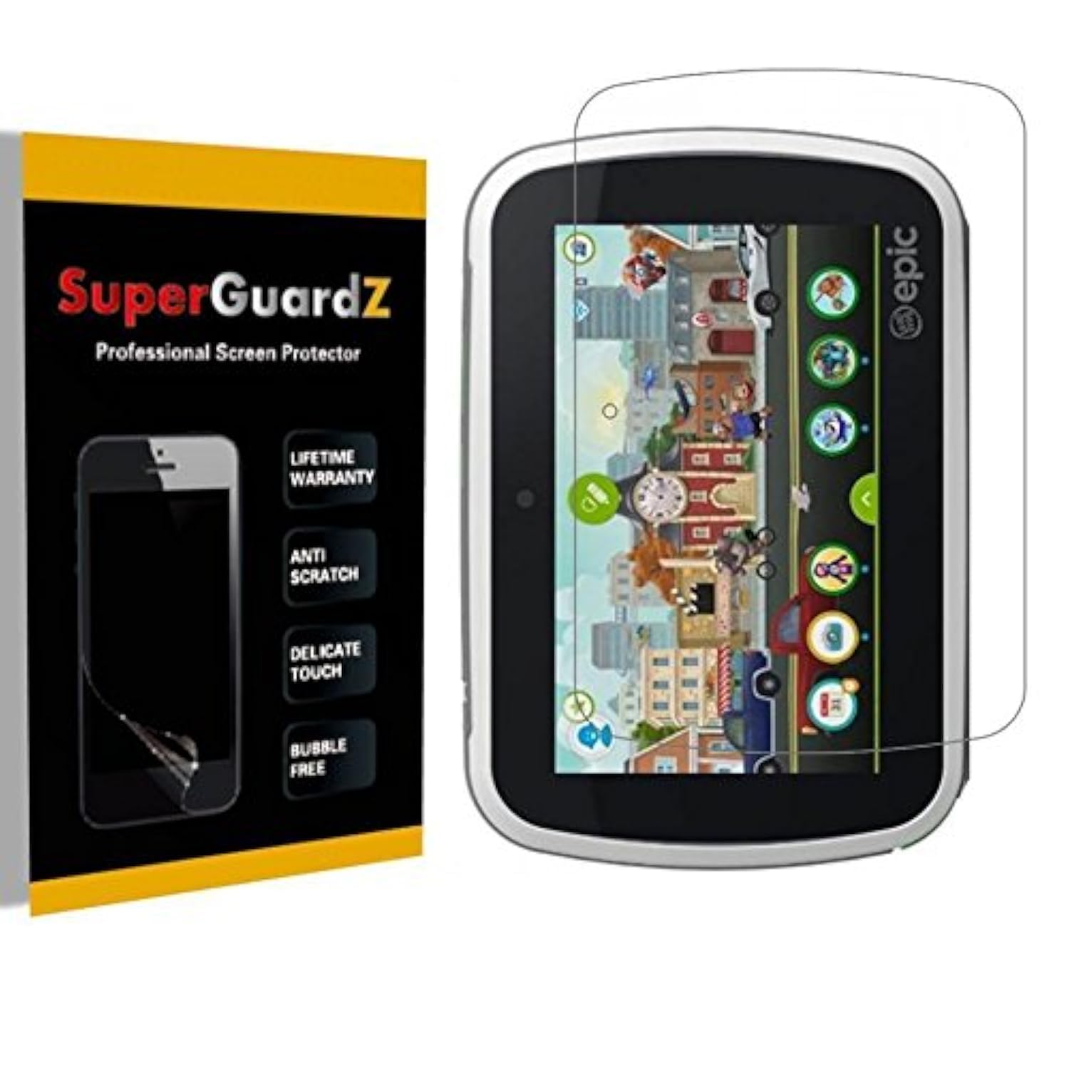 [3-Pack] For Leapfrog LeapPad 3 - SuperGuardZ Screen Protector [Lifetime Replacement], Ultra Clear, Anti-Scratch, Anti-Bubble