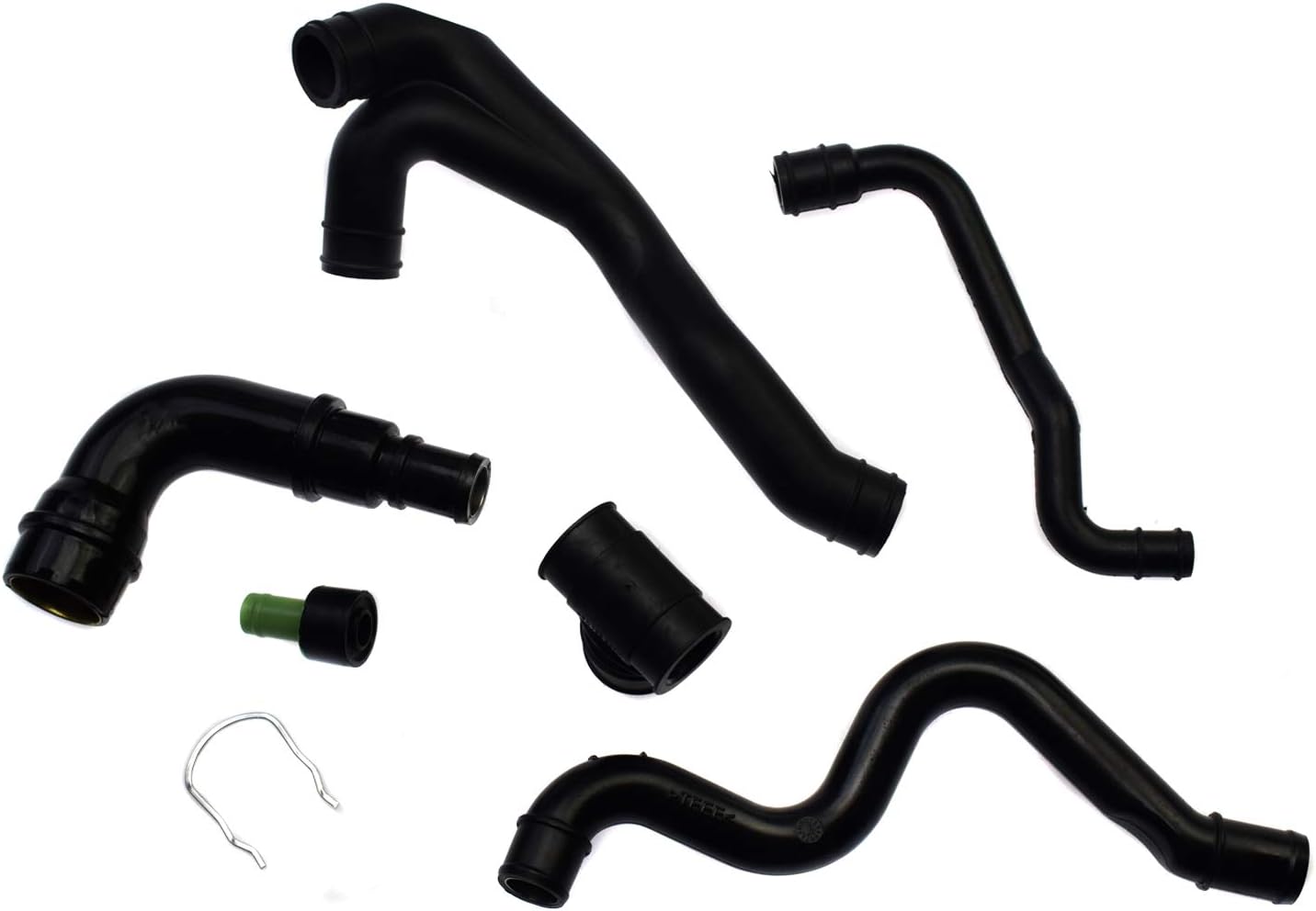 Generic 6Pcs Engine Crankcase Breather Hose Kit For VW Jetta Golf MK4 Bora 1.8T AWW AWP 1999-2003 058103247 06A103221AF 06A103213