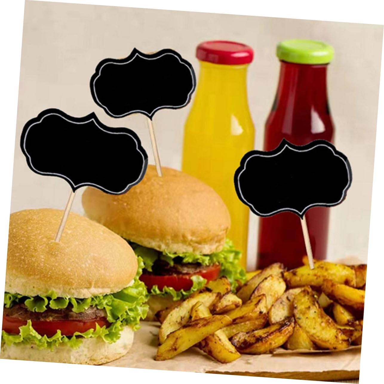 16pcs Writable Food Label Picks for Buffet Cheese Cake Labels