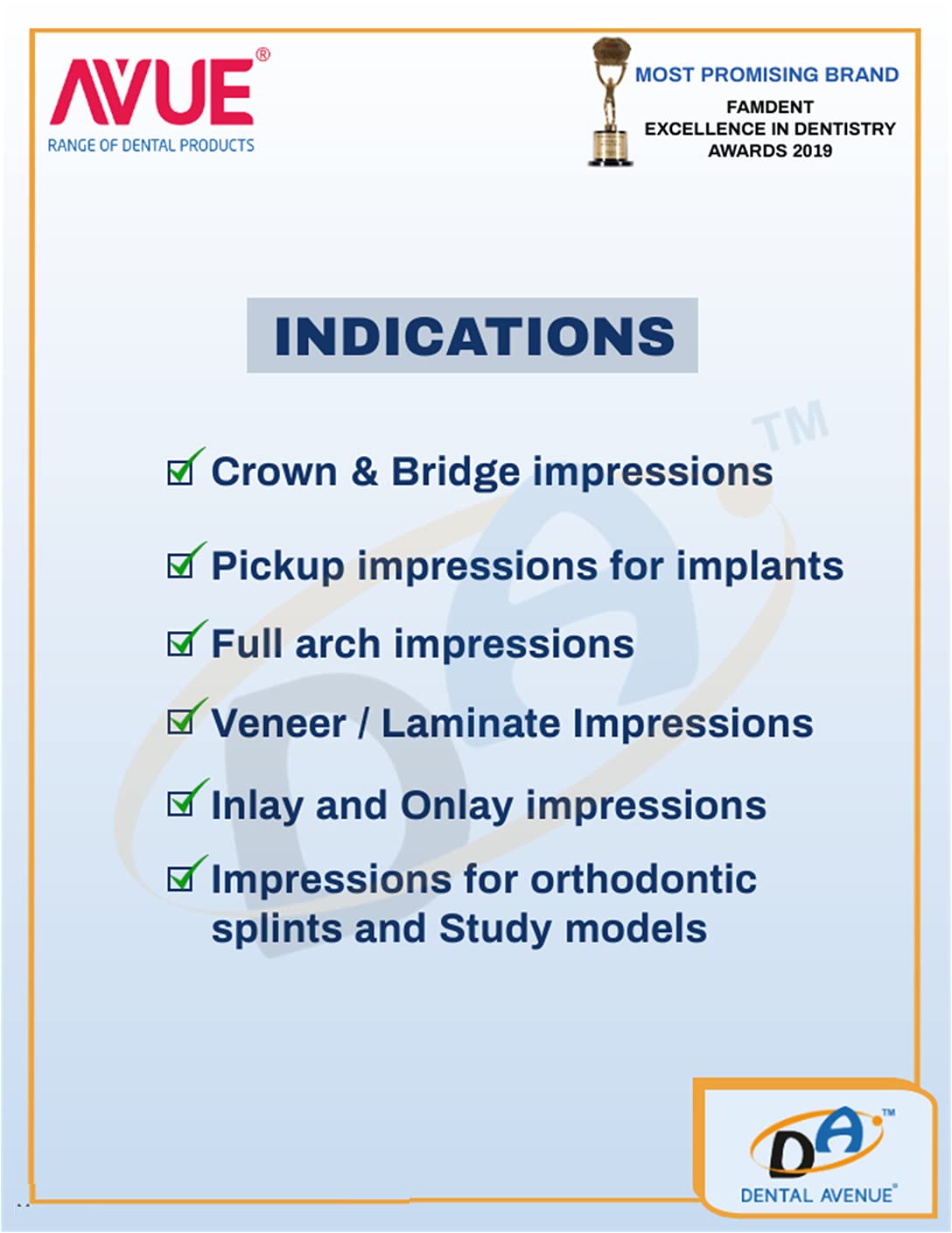 Avue Gum Light Body A-Silicone Impression Material 3