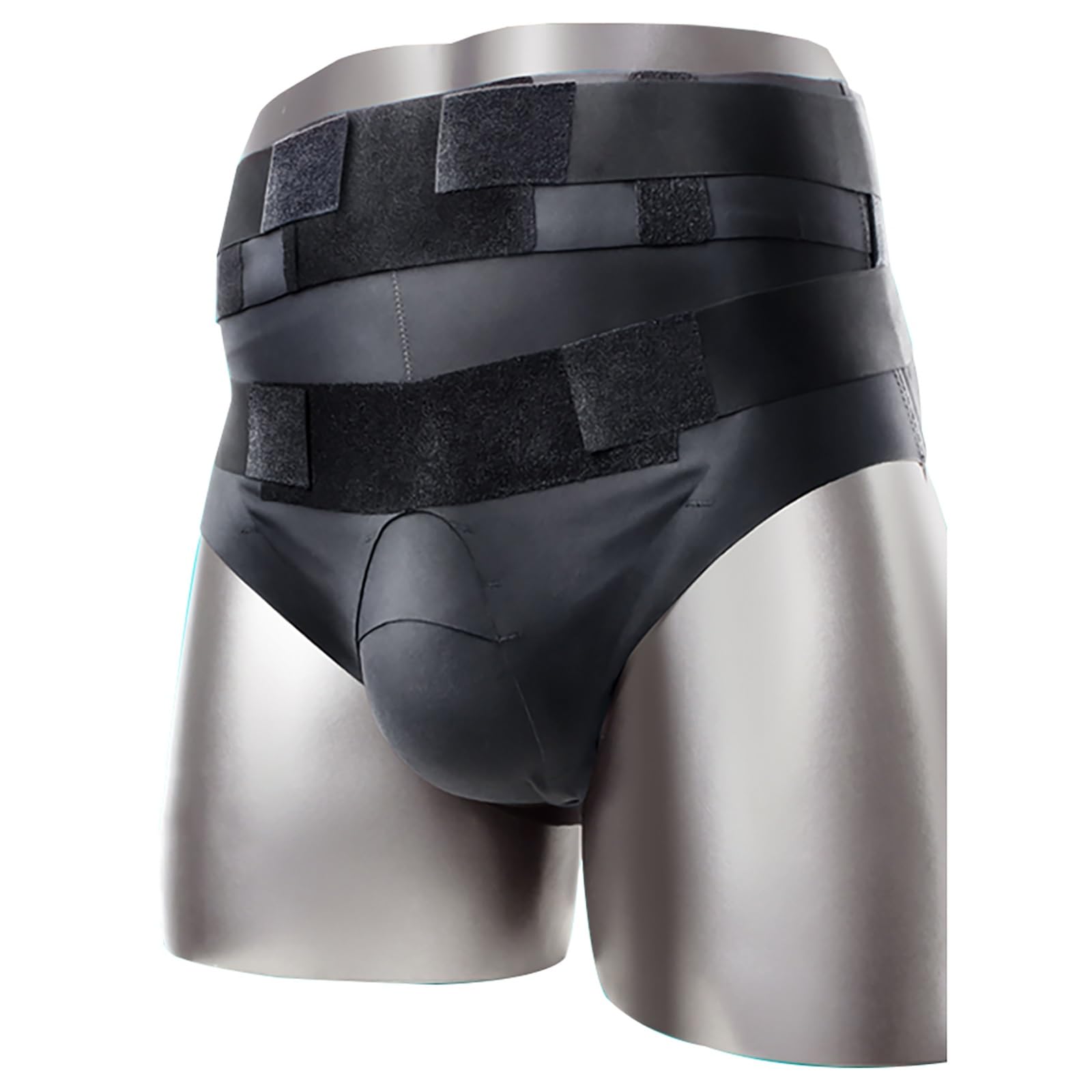 Mutande per Ernia Inguinale Uomo, Cuscinetti di Compressione Rimovibili, Supporto per Ernia Inguinale Doppia per Uomo, Design Boxer Slip(X-Large)