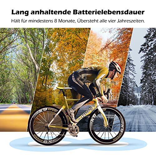 PRUNUS Bike Speedometer and Odometer Wireless Waterproof Bicycle Computer with Touch Sensor Switch, Big Digital LCD Screen, Automatic Wake-up for Outdoor MTB Road Cycling and Fitness - Thumbnail 5