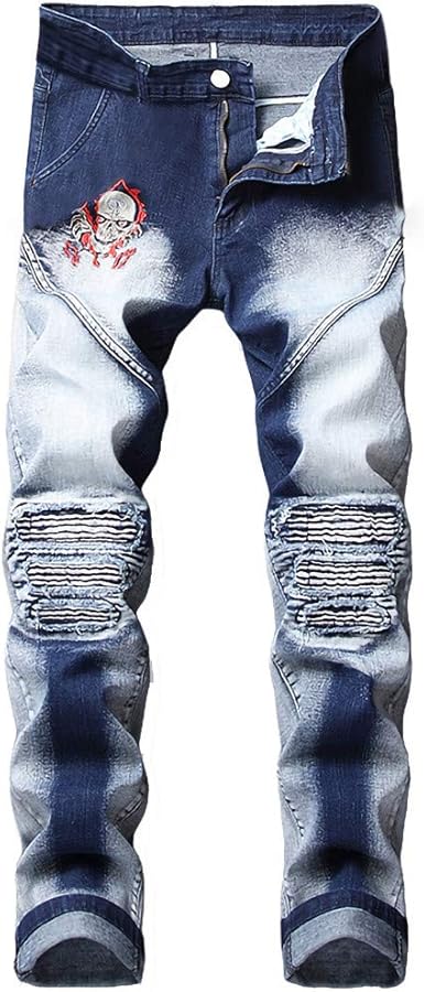 Mens destroyed bootcut jeans Clearance